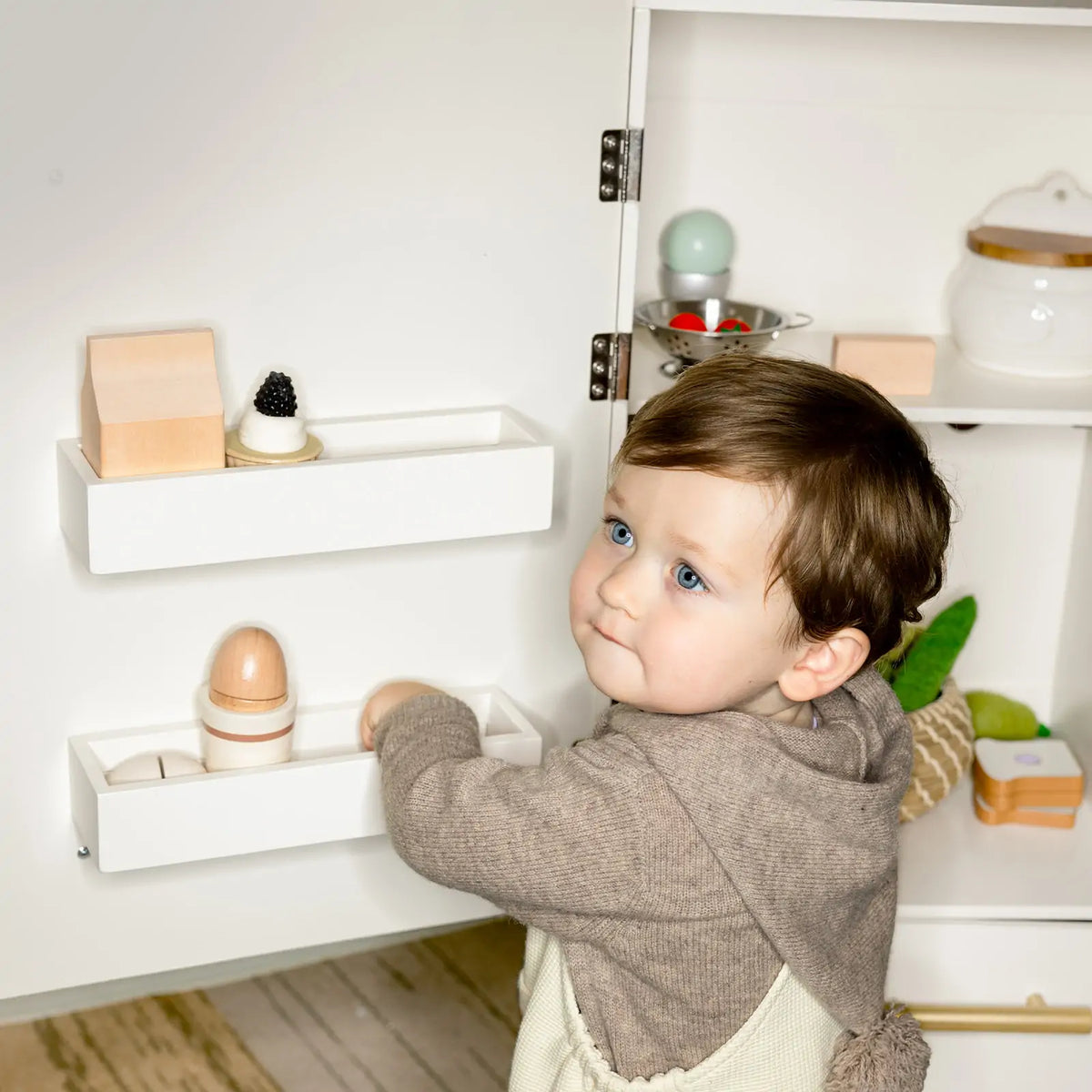 Tiny Land Wooden Play Kitchen Fridge — product image 7 of 10