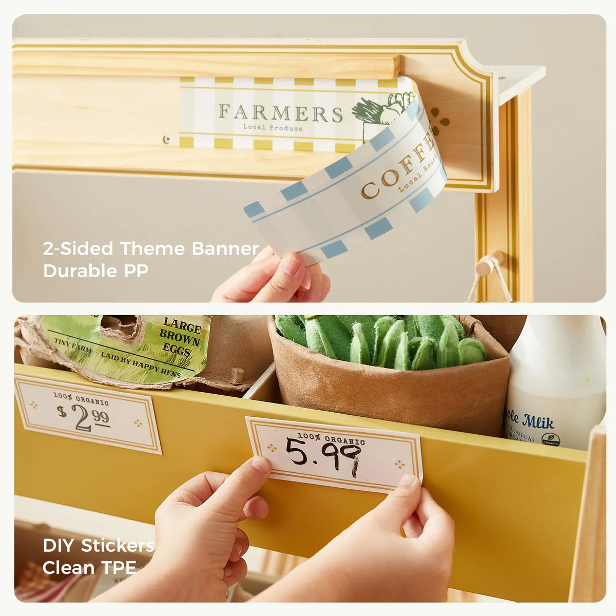 Tiny Land Wooden Grocery Store Playset — product image 8 of 12