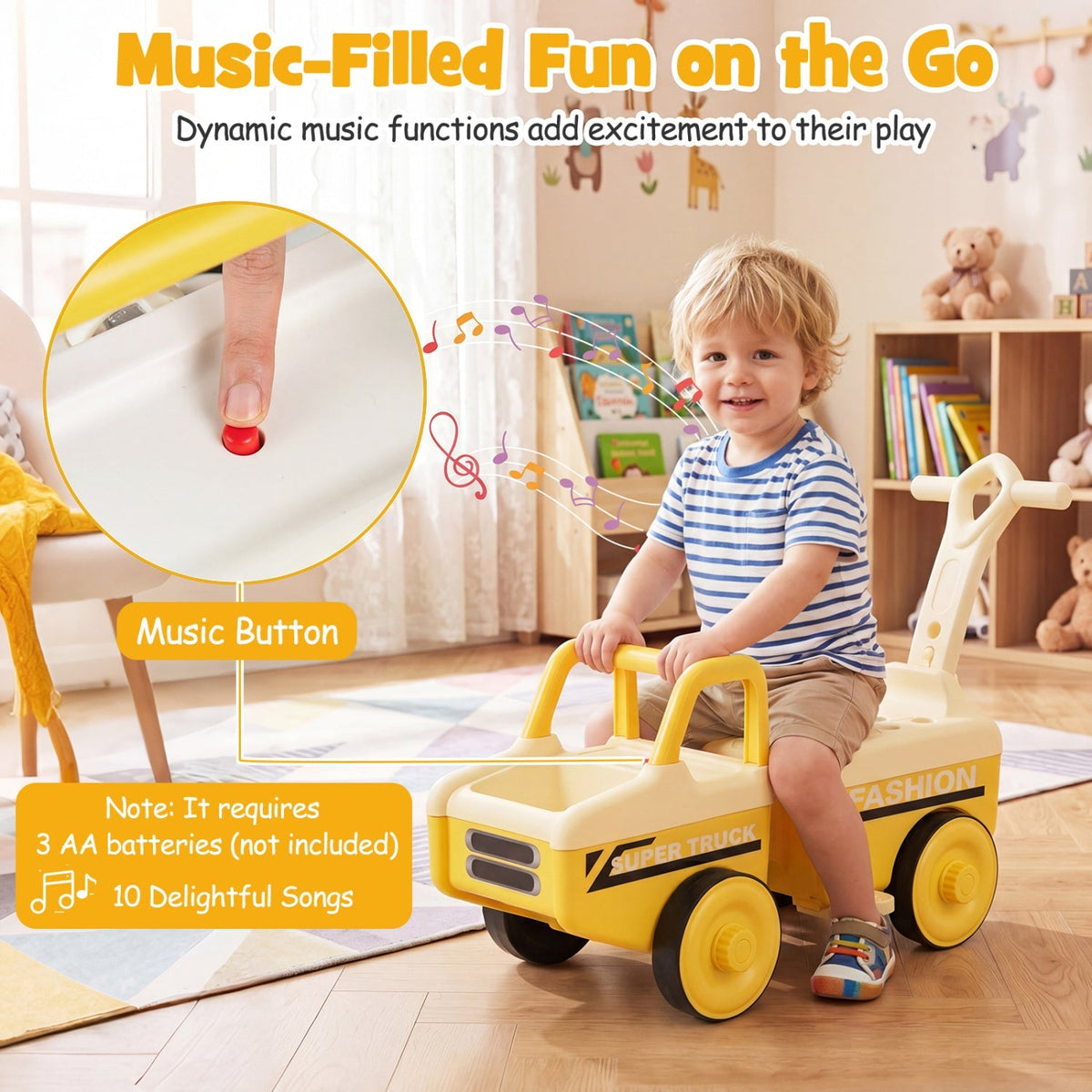 Little Cruiser 4-in-1 Ride-On Push Car