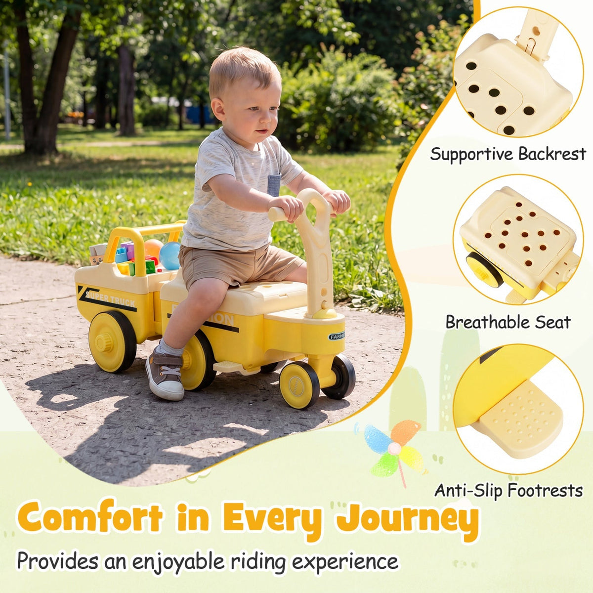Little Cruiser 4-in-1 Ride-On Push Car