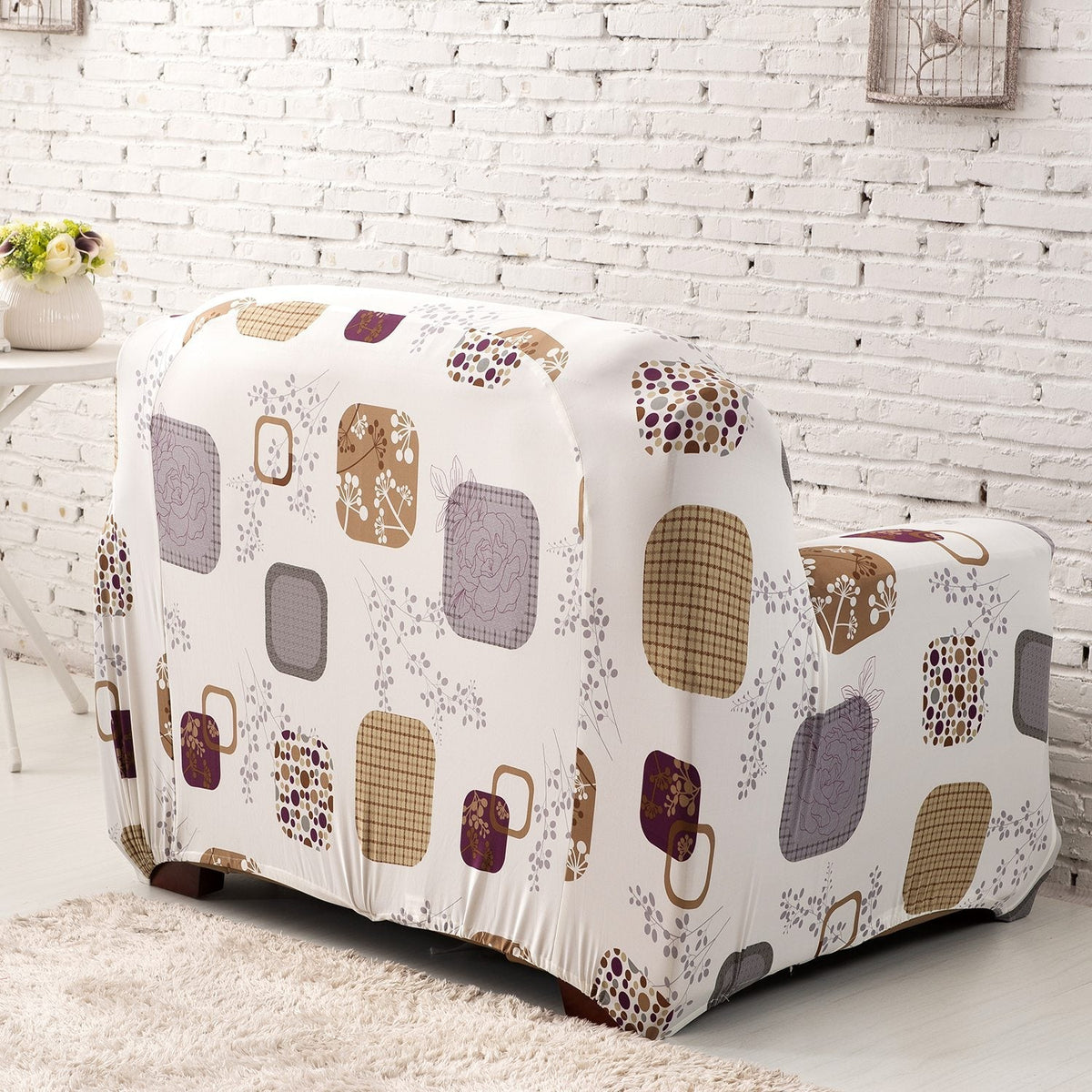 Patterned Stretch Sofa Slipcover