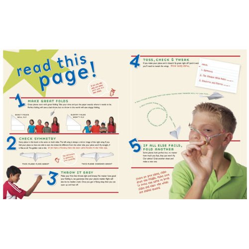 Paper Airplane Craft Book with 40 Design Sheets & 56 Pages