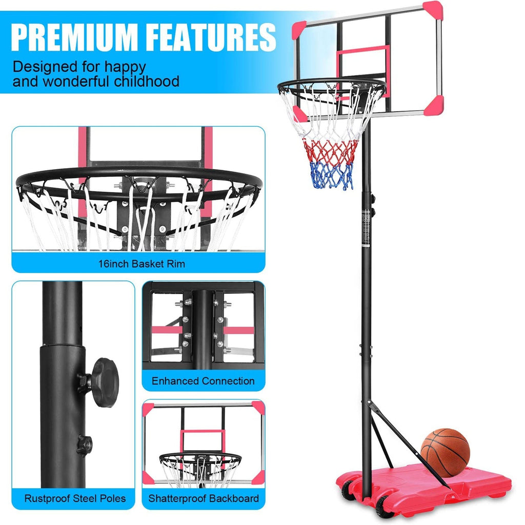 Hoop Heroes Adjustable Basketball Hoop