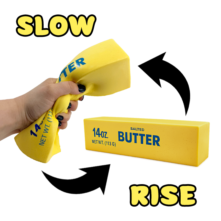 Jumbo Butter Stick Slow-Rise Squishy Toy, 10 Inches - product photo