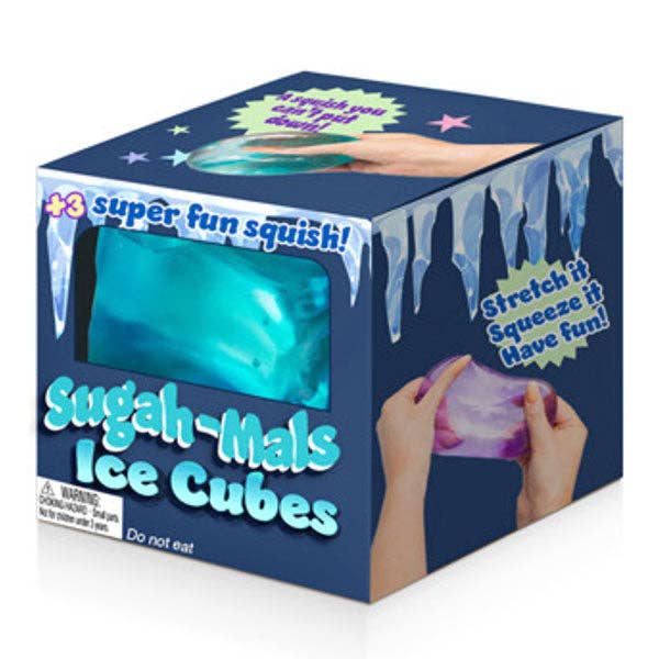 Sugah-Mals Ice Cube Sugar Squishy Stress Ball, Assorted Colors - product photo
