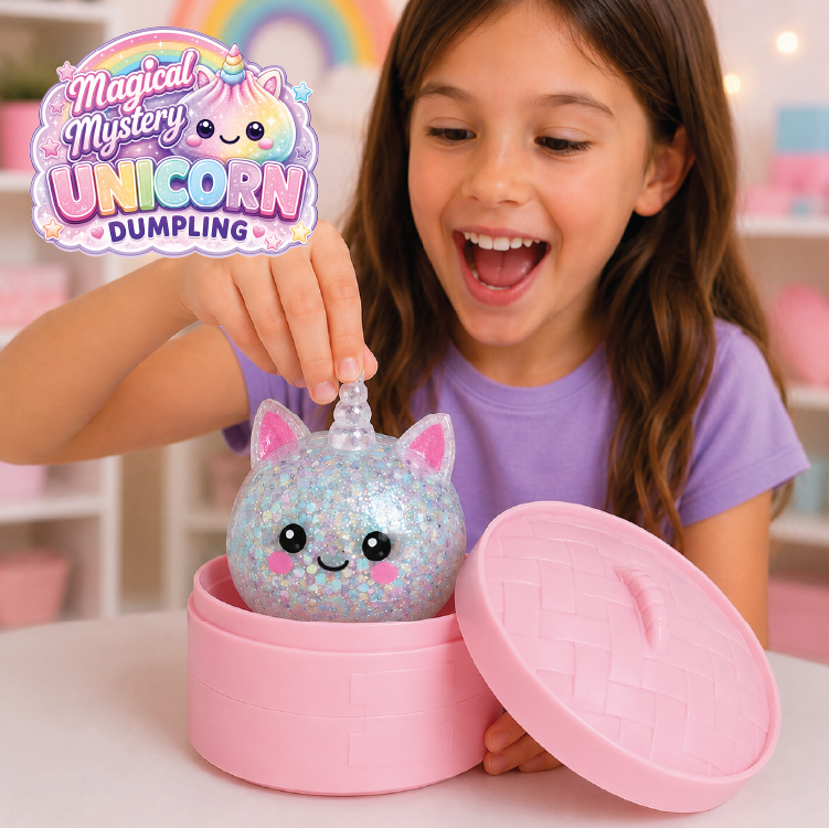 Fun Doh Unicorn Dumpling Squishy Sensory Toy, Ages 3+
