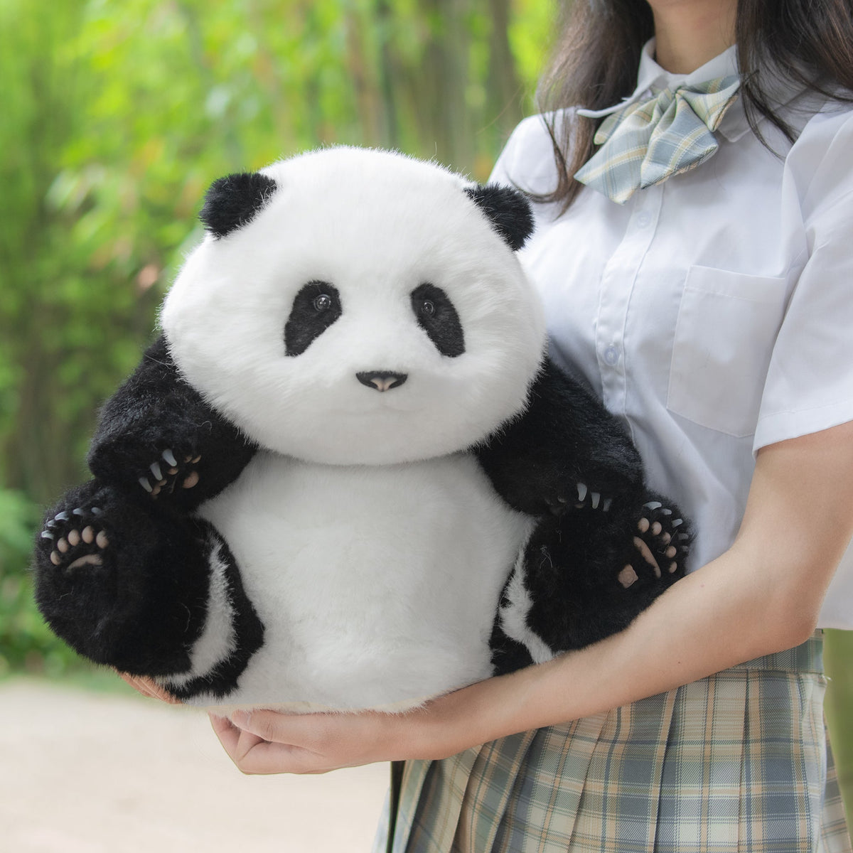 4.6lbs Panda Hehua Handcrafted Plush– Calm Companion Mindful Relax