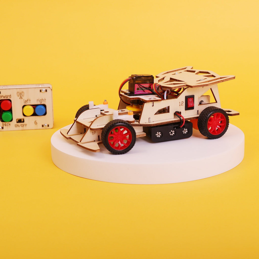 Steering Remote-Controlled Car DIY STEM Kit by Kitsville, image 9 of 11