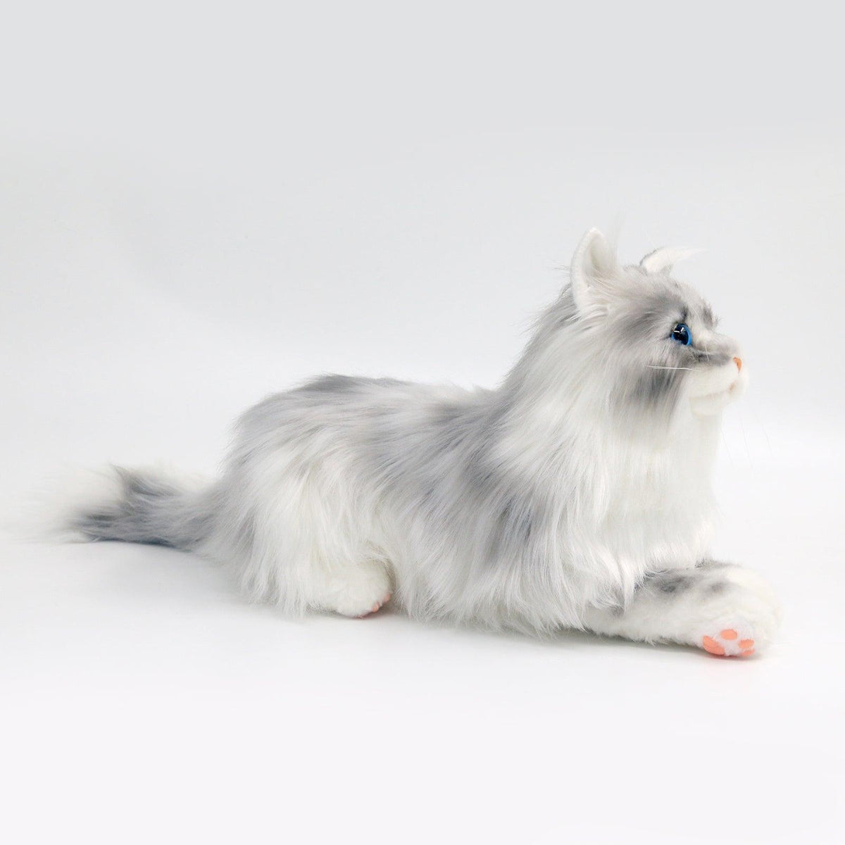 Blue-Eyed Gray Cat Weighted Plush – Handmade Plush by Chongker, image 4 of 4