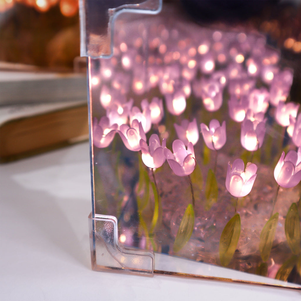 Tulip Mirror LED Night Light - Purple by Kitsville, image 10 of 10