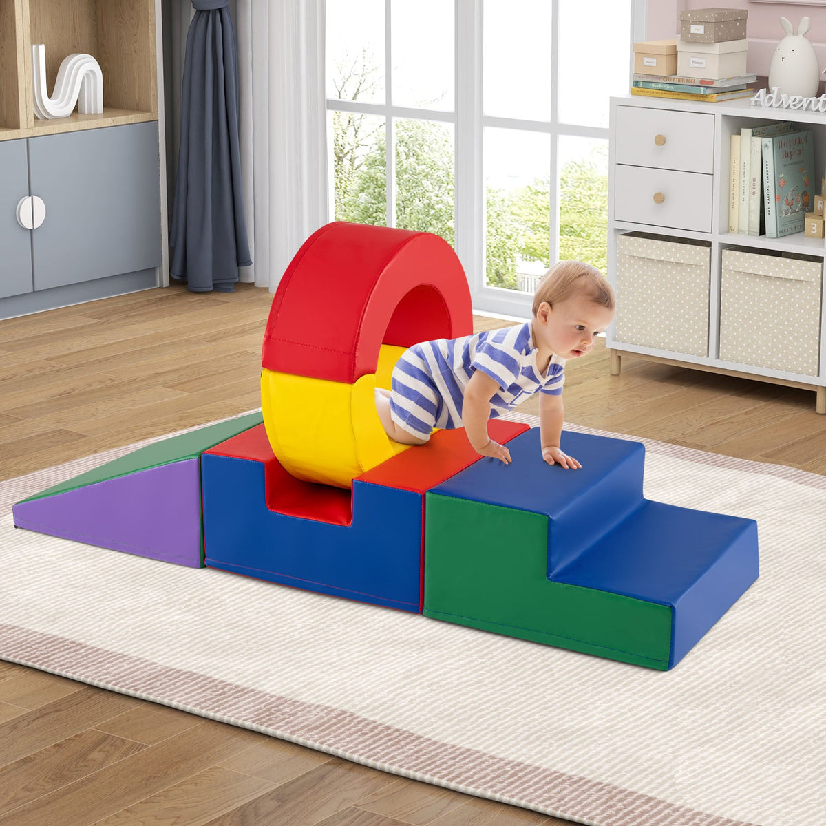 Rainbow Tumble Foam Climbing Set — 5 Pieces