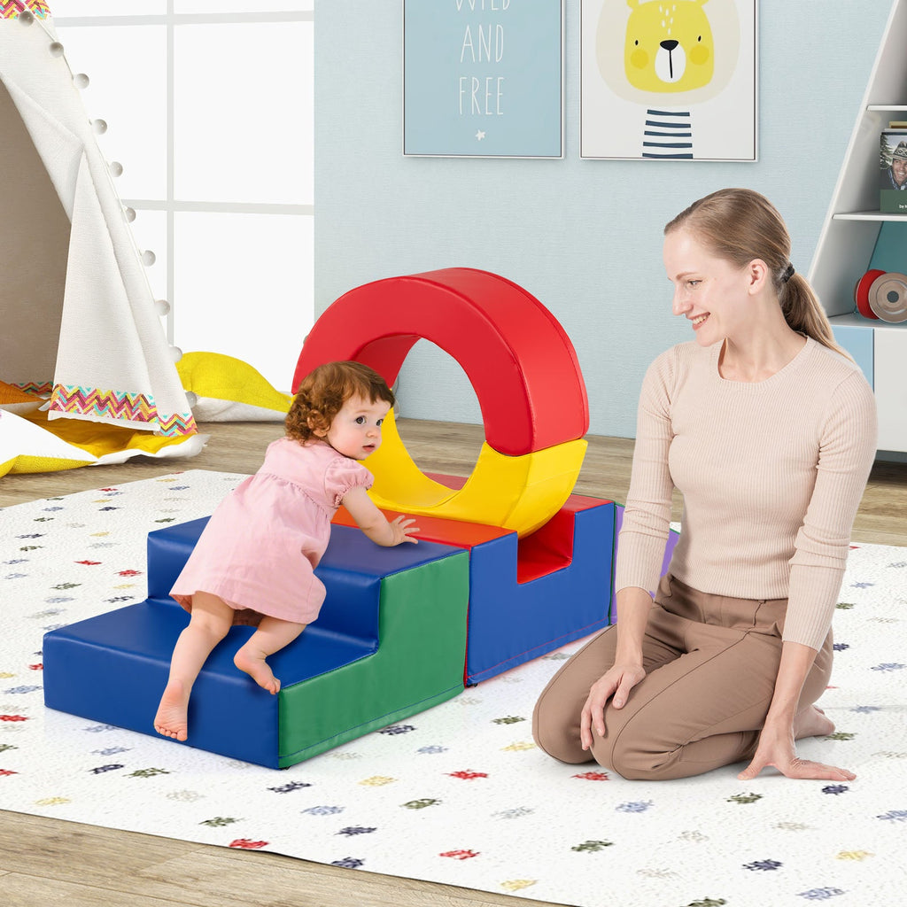Rainbow Tumble Foam Climbing Set — 5 Pieces