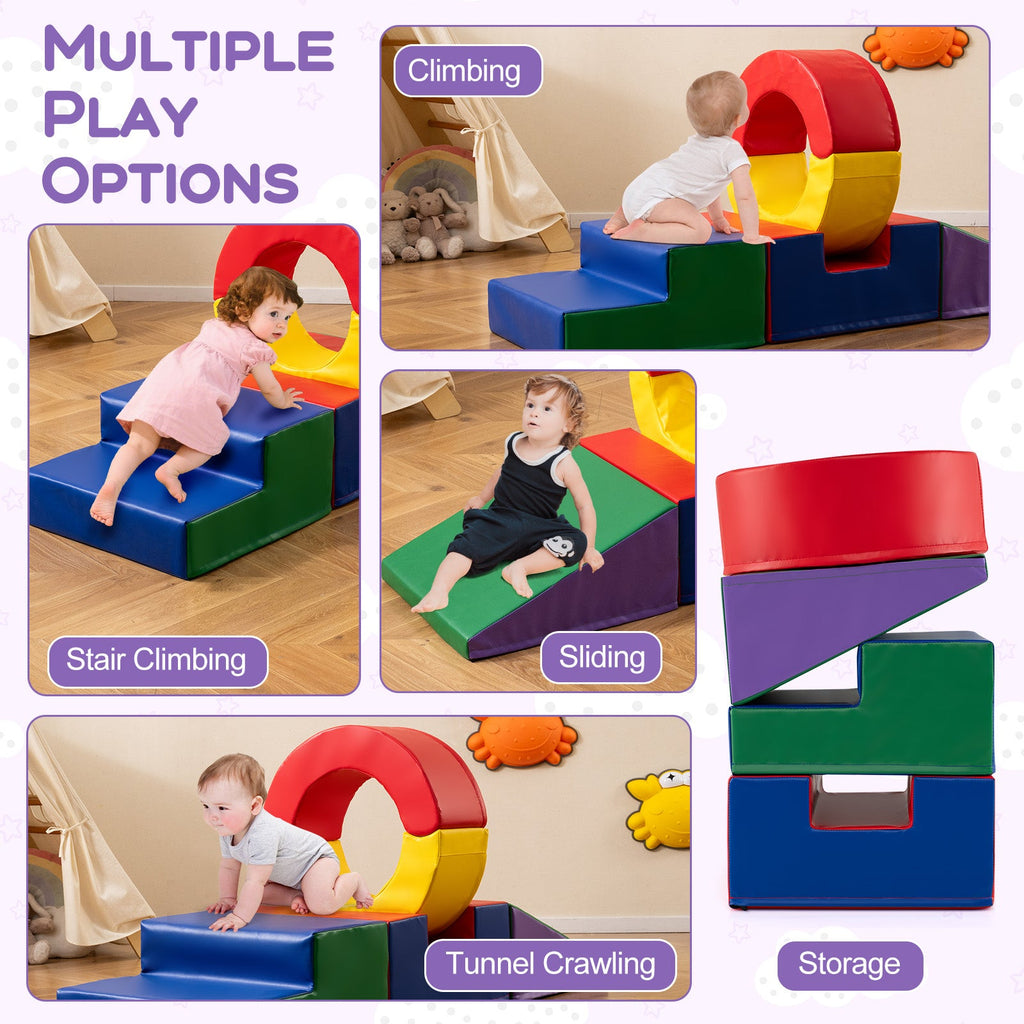 Rainbow Tumble Foam Climbing Set — 5 Pieces