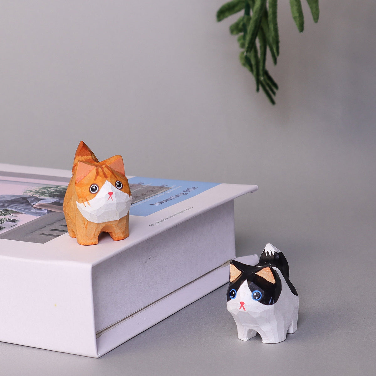 Hand-Carved Cat Painting Kit – Paint Two Cats, Create a Keychain by Kitsville, image 9 of 11