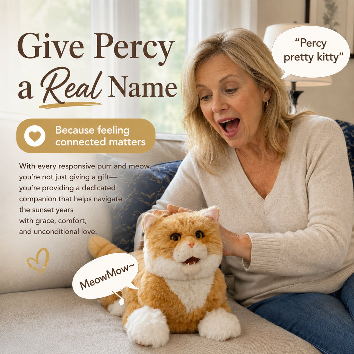 Matecat Pro- Interactive Lifelike Companion for Pet Lovers - Maven Couture IncPERCY