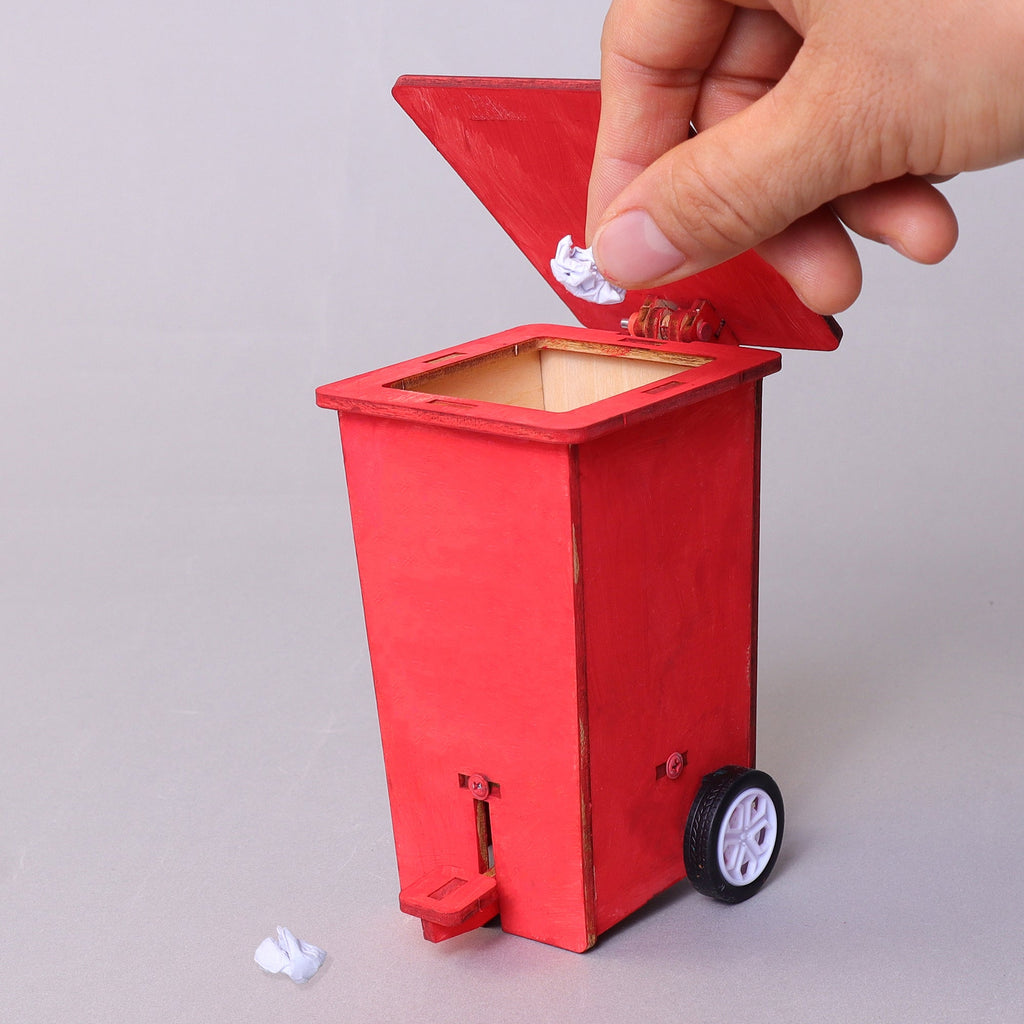 Build & Paint Mini Trash Cans (Set of 2) Craft Kit by Kitsville, image 6 of 7