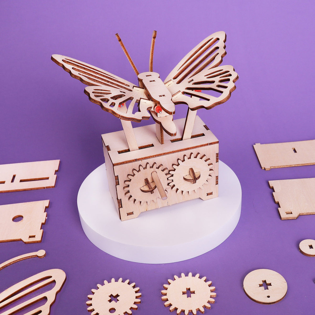 Fluttering Butterfly Mechanical STEM Kit by Kitsville, image 1 of 7