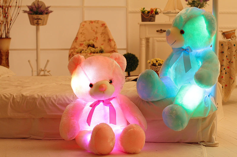 Tap-to-Glow LED Teddy Bear