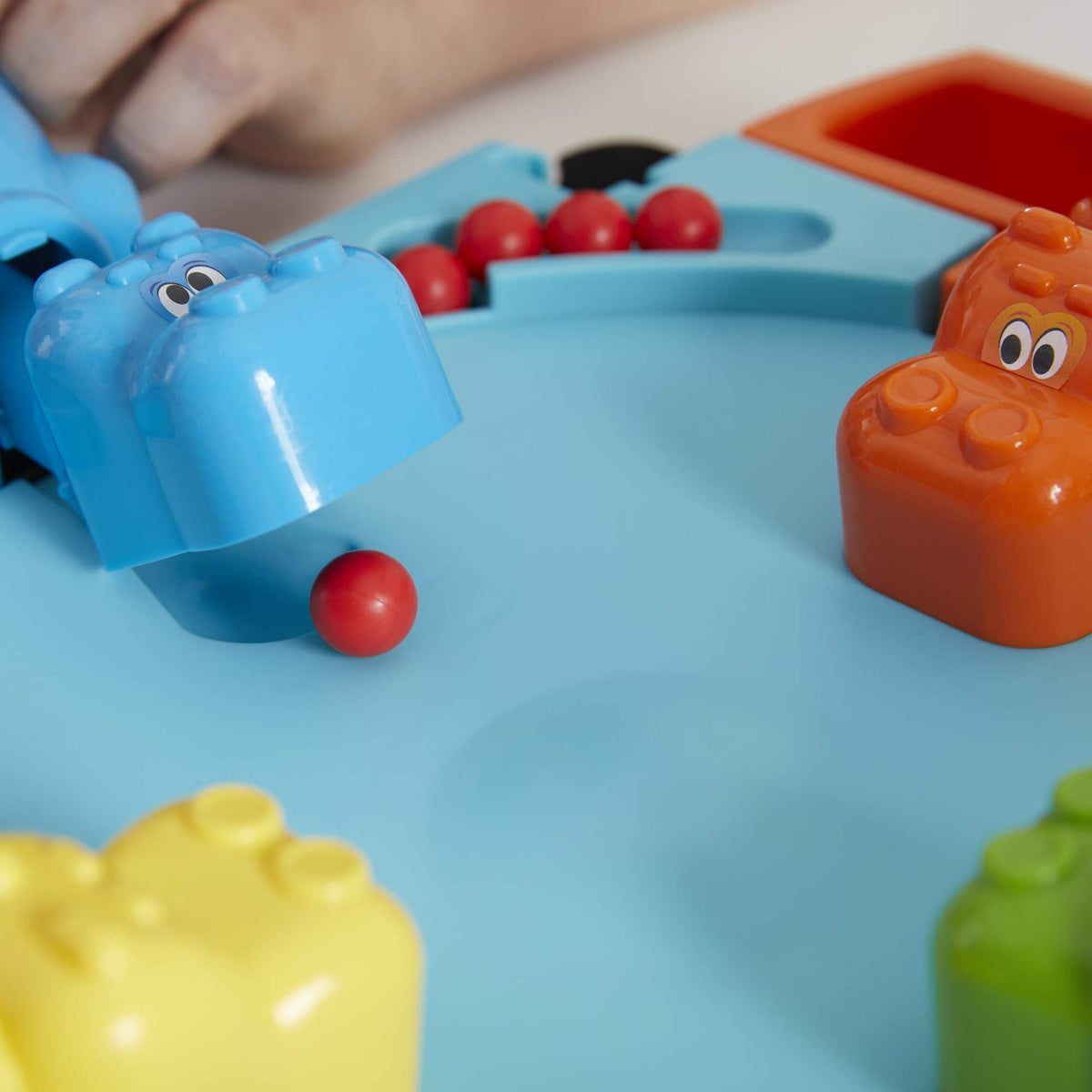 Marble-Chomping Hippos Family Board Game with 20 Marbles