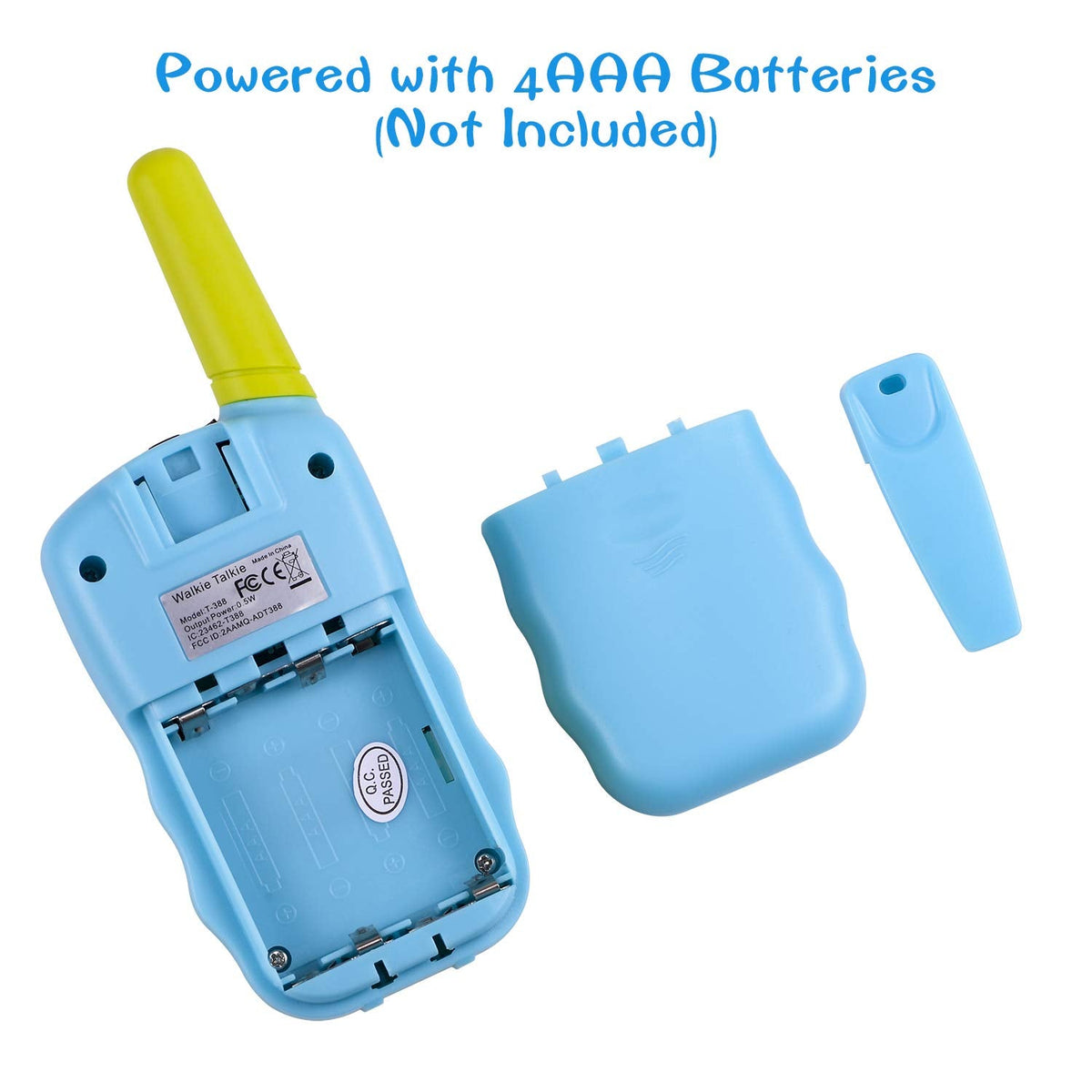 Kids Walkie Talkies for Camping, 22 Channels, 3-Mile Range