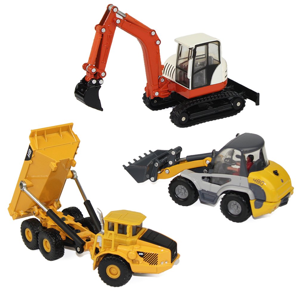 Die-Cast Alloy Construction Vehicle Toy with Moving Parts