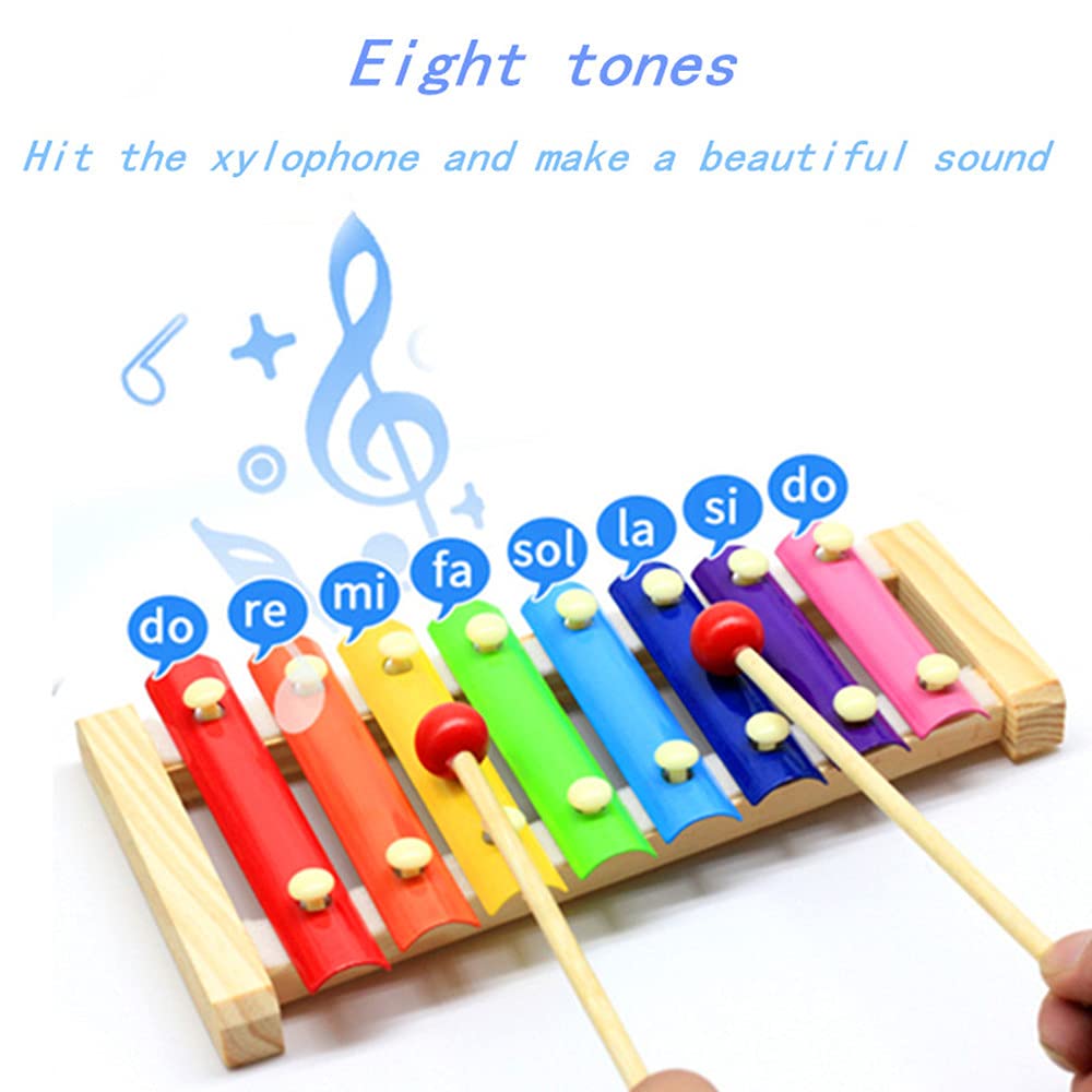 Tiny Tunes Rainbow Wooden Xylophone