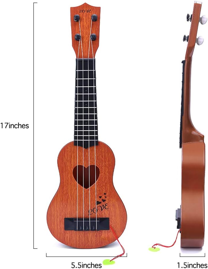 20-Inch Kids Ukulele with Nylon Strings & Real Tuning Gears