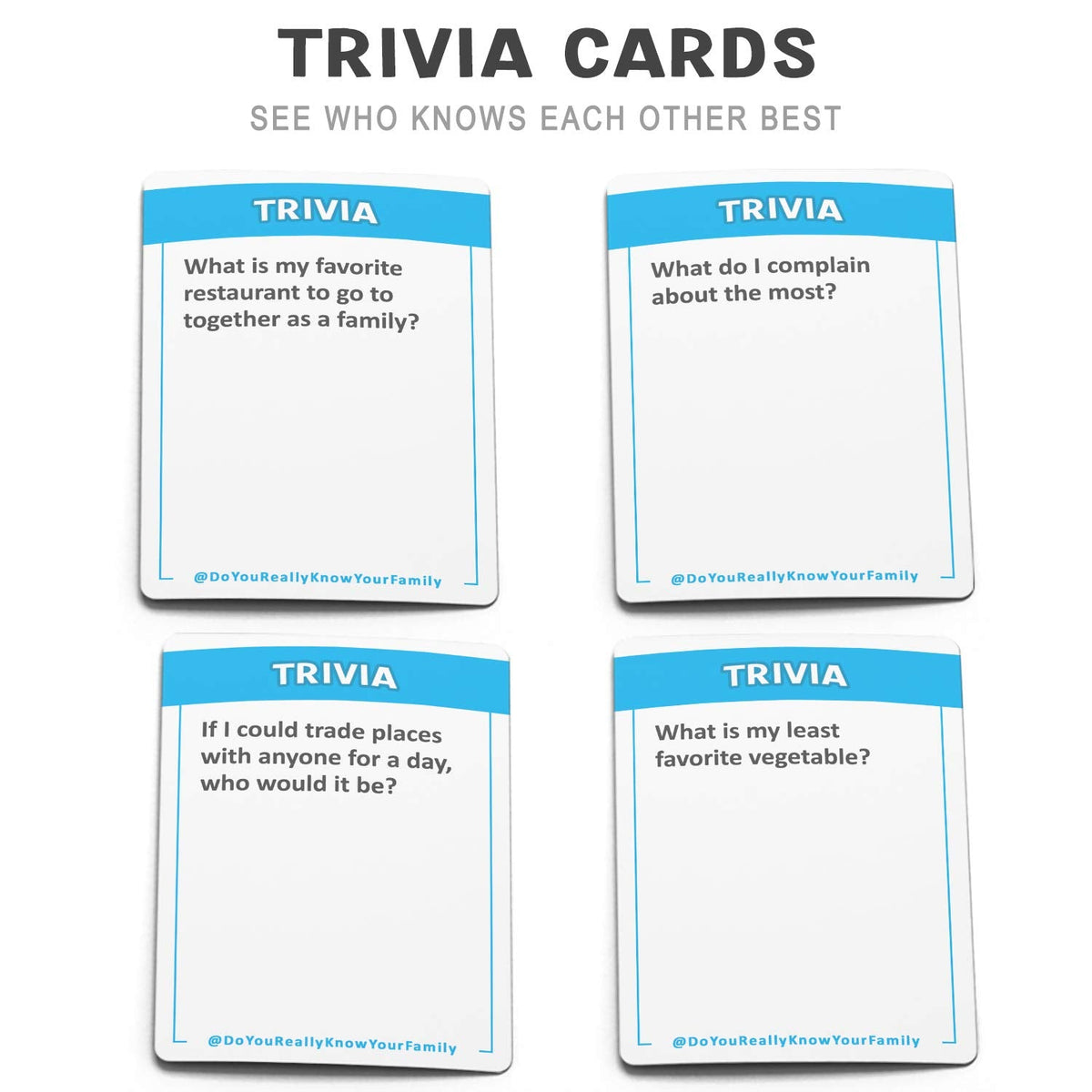 Family Conversation Card Game with Questions & Silly Challenges