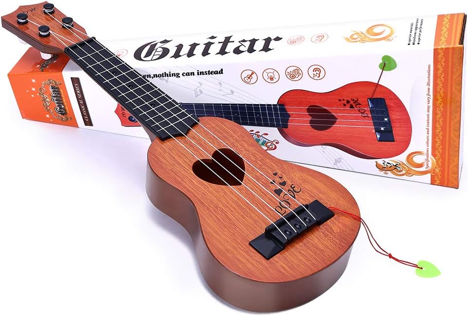 20-Inch Kids Ukulele with Nylon Strings & Real Tuning Gears
