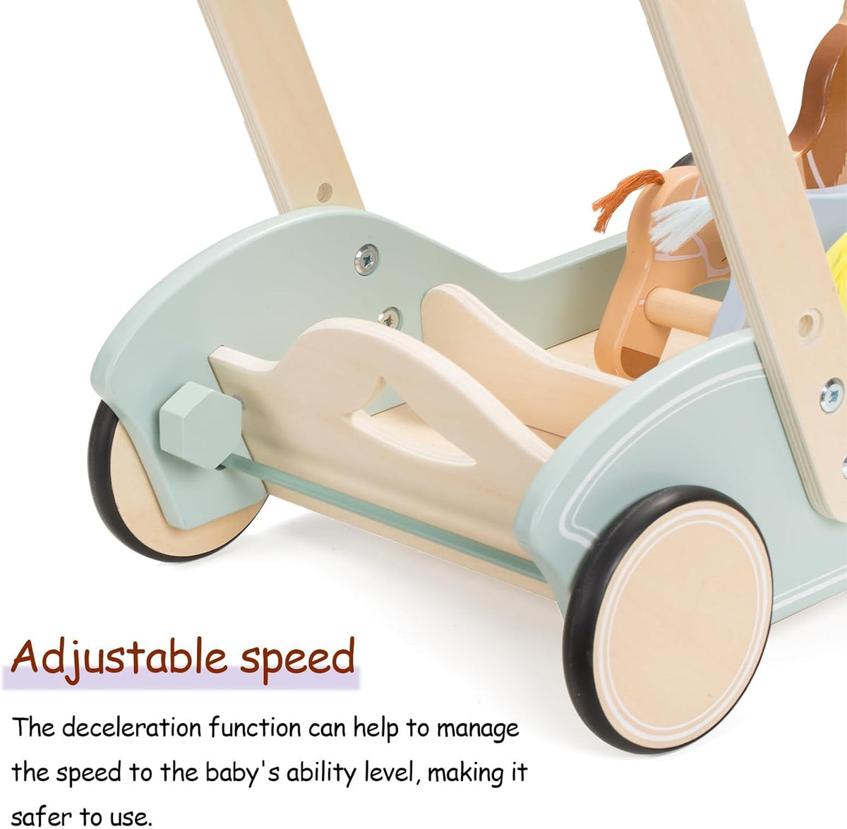 Galloping Ponies 2-in-1 Wooden Walker
