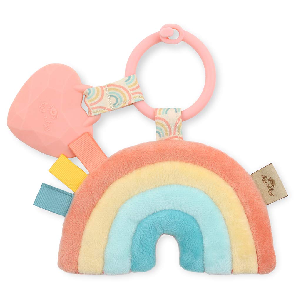 Baby Teether with Crinkle Sound & Ribbons, Great Gift For Newborn