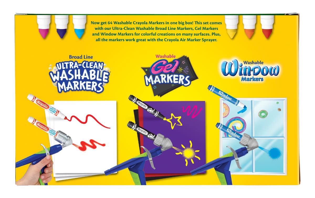 Crayola Double Doodlers 64-Count Washable Marker Set