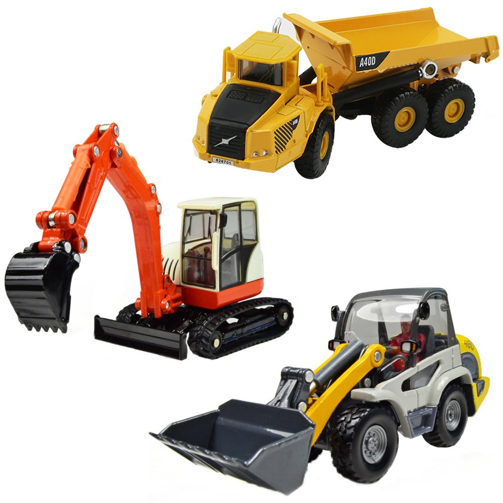 Die-Cast Alloy Construction Vehicle Toy with Moving Parts