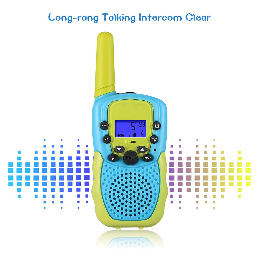 Kids Walkie Talkies for Camping, 22 Channels, 3-Mile Range