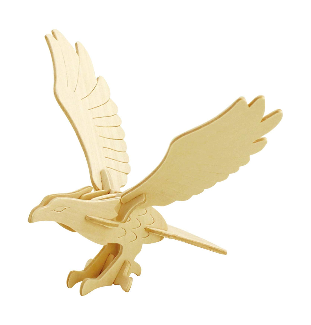 Hands Craft 3D Wooden Bird Puzzle Set, 6 Models - product photo