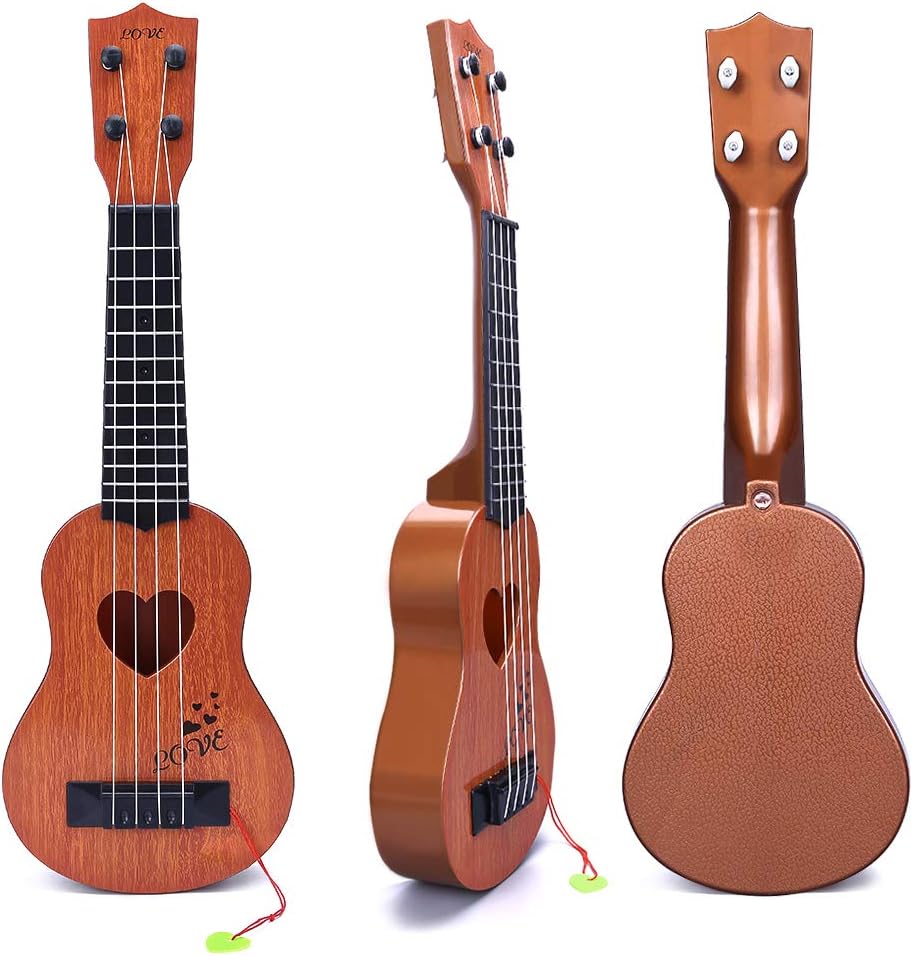 20-Inch Kids Ukulele with Nylon Strings & Real Tuning Gears