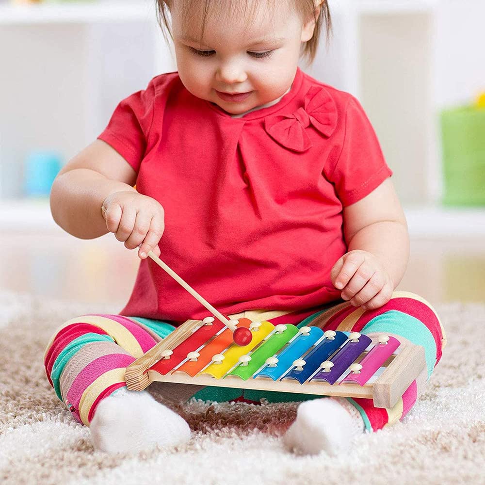 Tiny Tunes Rainbow Wooden Xylophone