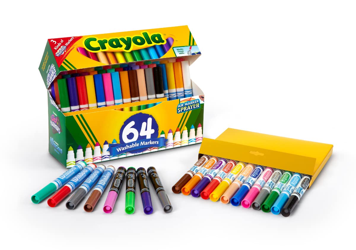 Crayola Double Doodlers 64-Count Washable Marker Set
