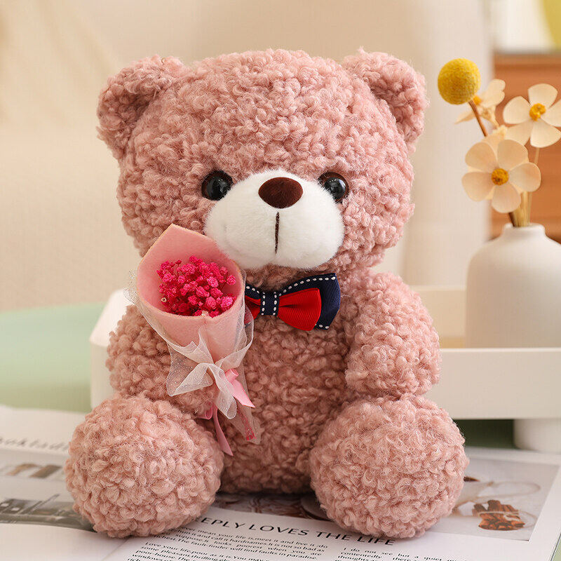 Rose Bear Plush — 25 cm