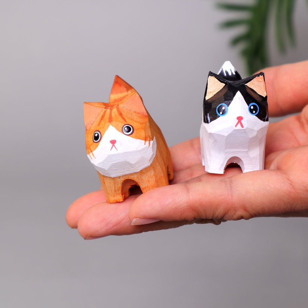 Hand-Carved Cat Painting Kit – Paint Two Cats, Create a Keychain by Kitsville, image 10 of 11