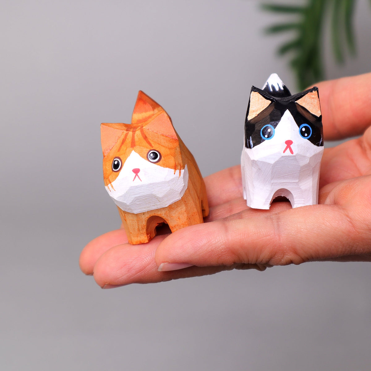 Hand-Carved Cat Painting Kit – Paint Two Cats, Create a Keychain by Kitsville, image 10 of 11