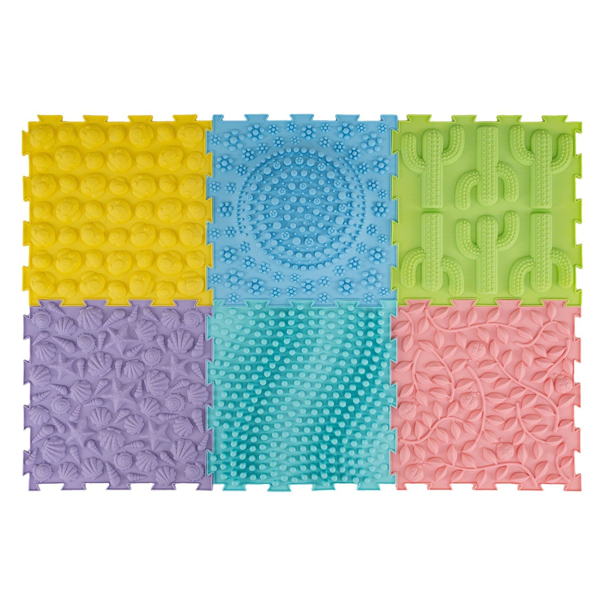 Rainbow Path Sensory Mats — 6 Pieces
