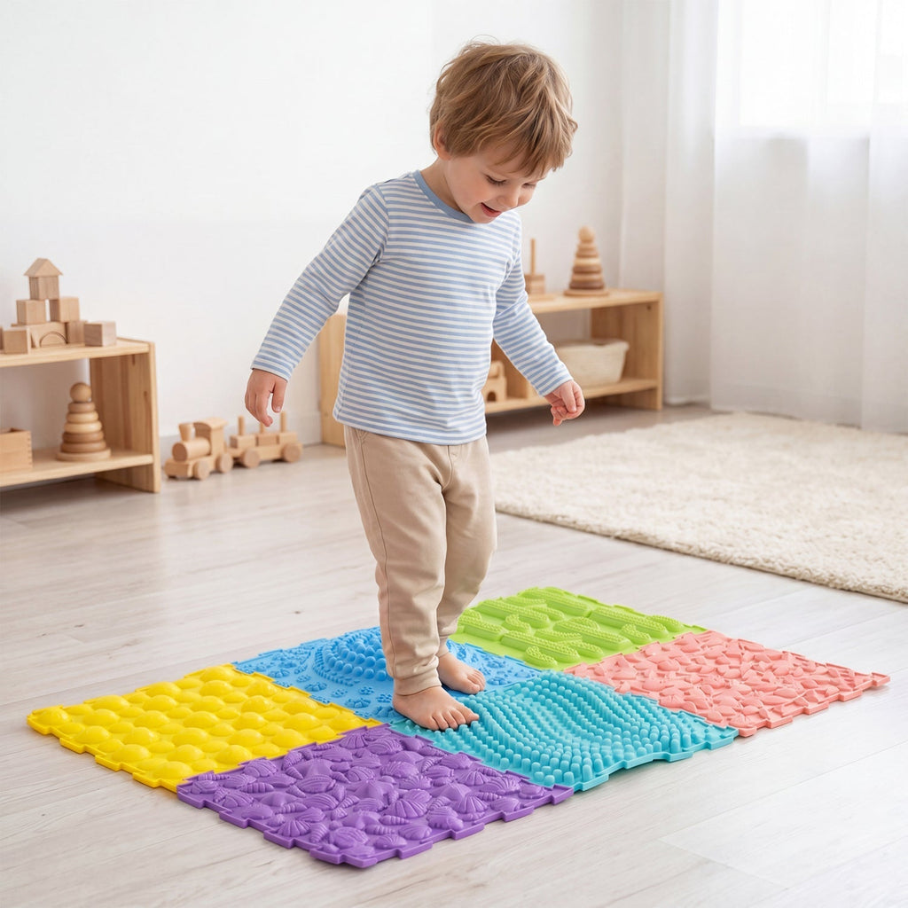 Rainbow Path Sensory Mats — 6 Pieces