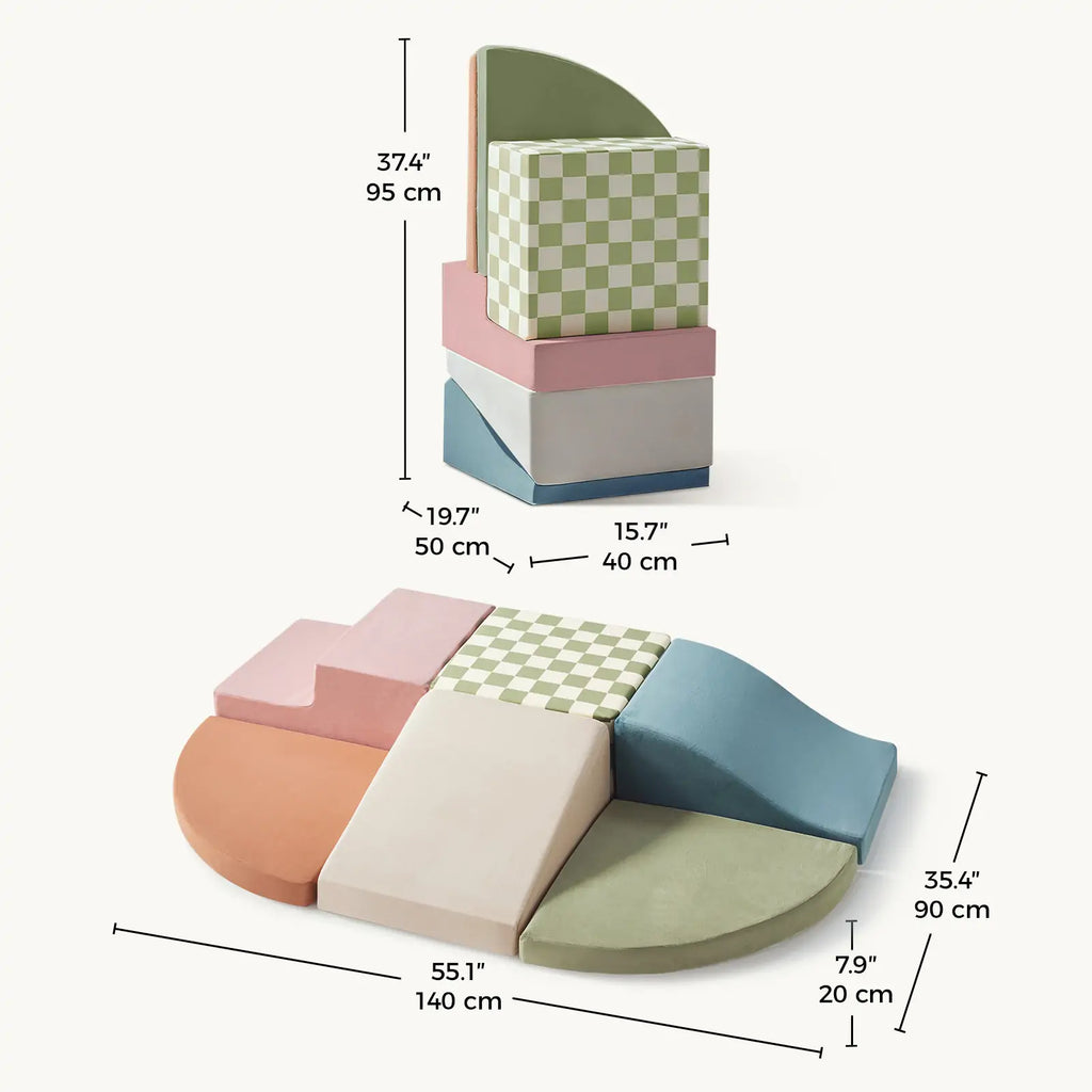 Tiny Land PlayNest Climbing Blocks - Morandi — product image 7 of 9