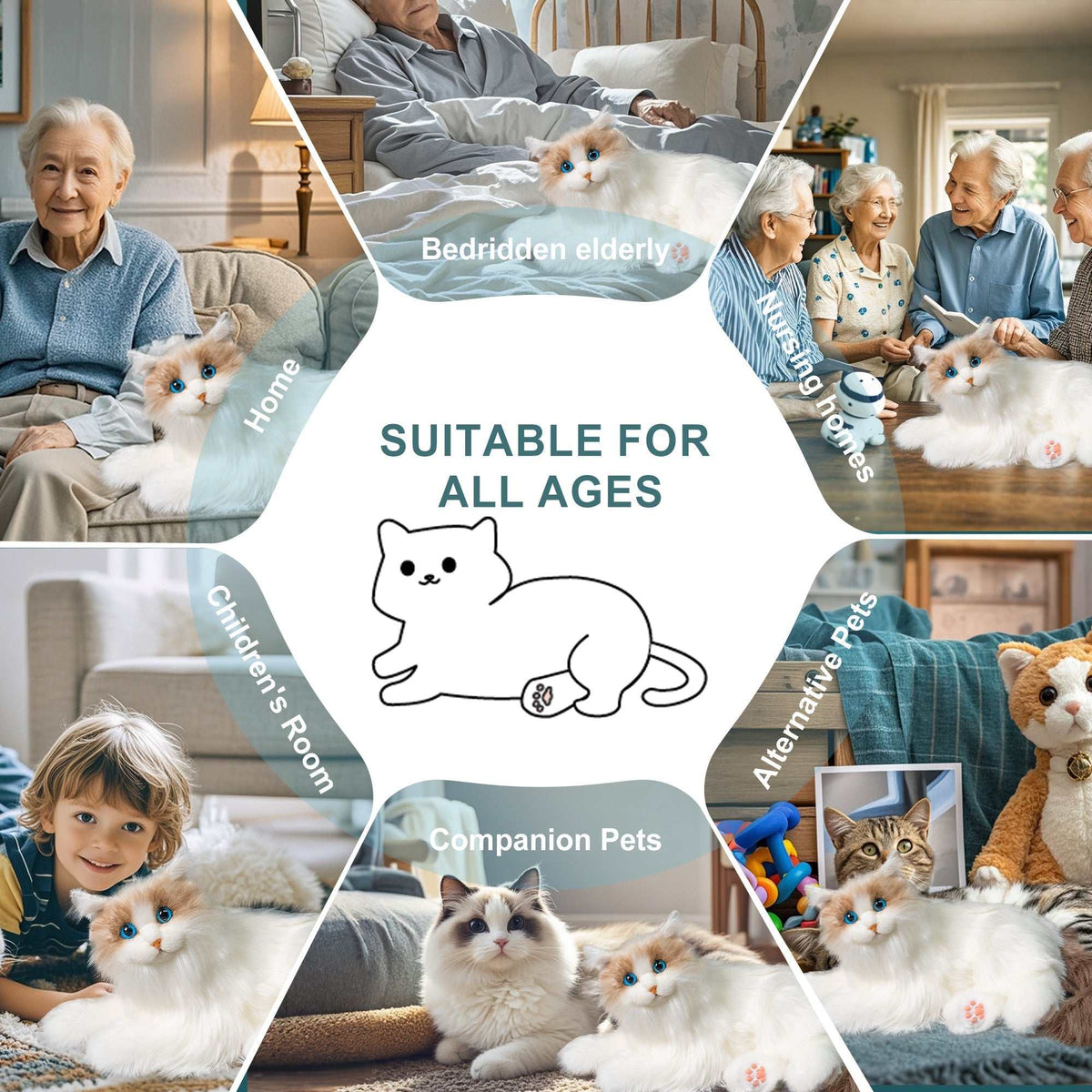 Percy Robot Cat – Voice,Purring & Heartbeat for Comfort - Maven Couture IncPERCY