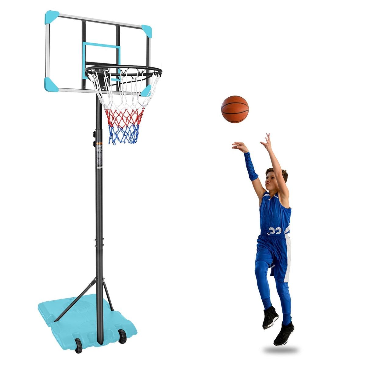 Hoop Heroes Adjustable Basketball Hoop