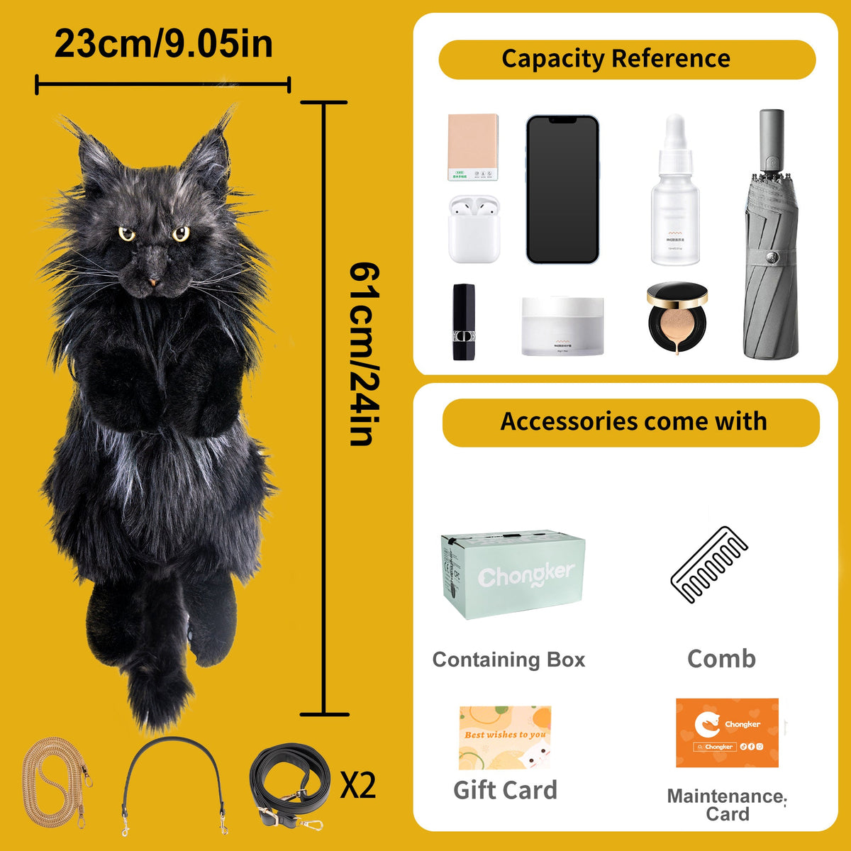 Maine Coon Cat Backpack by Chongker, image 5 of 15