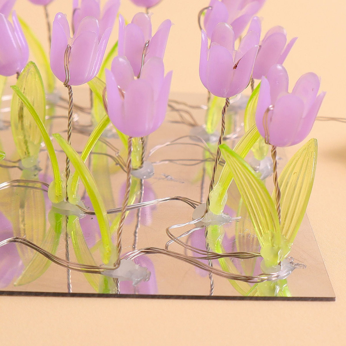 Tulip Mirror LED Night Light - Purple by Kitsville, image 9 of 10