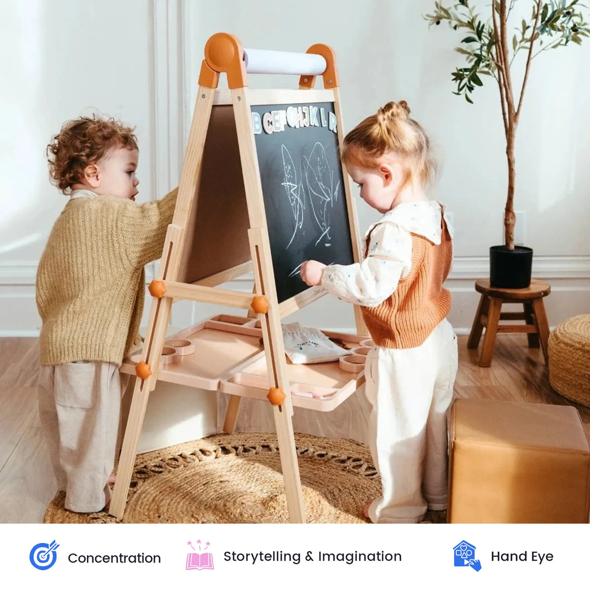 Tiny Land Caramel Magnitales Easel for Kids — product image 8 of 11