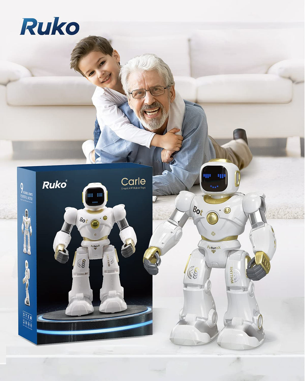 Ruko 1088 Smart Robot for Kids with App, Voice & Remote Control